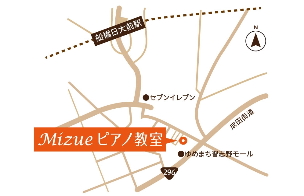 習志野校のマップ